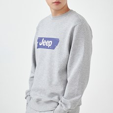 지프 남녀공용 페인트로고 프린트 맨투맨 JN6TSU833