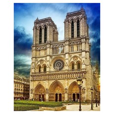 ArtLife 藝術生活 世界風情系列 數字油畫DIY TW046 40 x 50cm, 巴黎聖母院, 1組