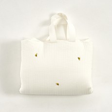 lolbaby 嬰幼兒棉質午睡棉被枕頭睡墊組, 蜜蜂