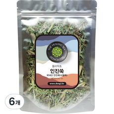 동이약초 국내산 인진쑥, 150g, 6개