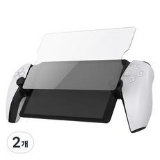 LuckyFox PlayStation 5 PS5 Portal 防指紋高強度鋼化玻璃螢幕保護貼, 單一商品, 2個, 透明