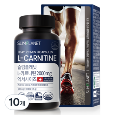 슬림플래닛 엘카르니틴 2000mg 엑서사이즈, 90정, 10개