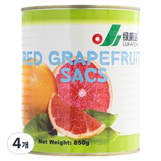 루판다 자몽쌕 통조림, 850g, 4개