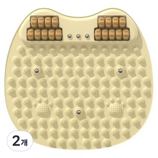 헬씨닷 롤링 실리콘 발지압 매트 50cm, 2개, 베이지