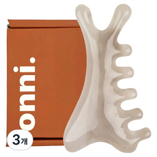 THE압구정언니 바디 페이스 괄사 마사지기, 미스트그레이, 3개