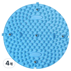 올인셀 모던 발지압 매트 55 x 55 cm, 4개, 블루