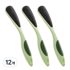 雙面足部護理刷 去腳皮器 綠色, 12個, 1入