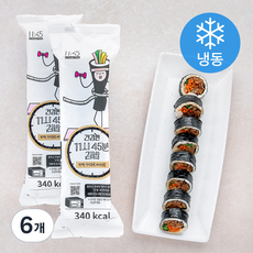 11시45분 단짠 우엉유부 비건 김밥 (냉동), 220g, 6개