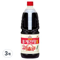 몽고간장 깊은맛 홍게간장 소스, 3개, 1.8L