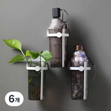 까마느 가정용 분리형 우산꽂이 물받이 우산통, 블랙, 6개