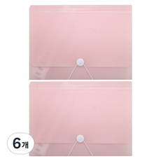 아스터 13칸 아코디언 파일 바인더, 핑크, 6개