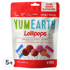 YUMEARTH 棒棒糖 袋裝, 57克, 5個