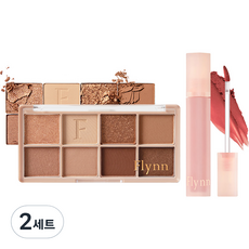 플린 러슬 아이섀도우 팔레트 01 드라이 리프 + 브리즈 벨벳 틴트 01 레드우드 세트, 아이섀도우 팔레트 + 틴트, 2개