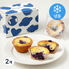 브레더스 블루베리크림치즈 달덩이 타르트 (냉동), 75g, 2개, 3개입