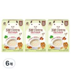미즈앤코 3분간편한끼, 달콤고구마밤죽, 80g, 6개
