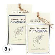 더허브스토리 버블바스파우더 쥬니퍼베리, 80g, 8개