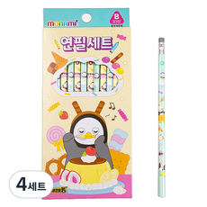 monAmi Pengsoo 三角橡皮擦鉛筆 B 10入, 單一顏色, 4個