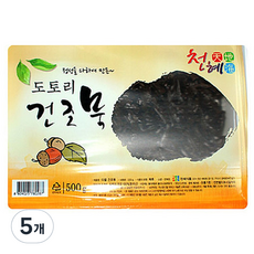 천혜식품 건조 도토리묵, 500g, 5개