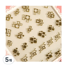 La La Liz CUTE STYLE 貼紙 105（金色）, 5個