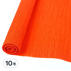 마다꾸미 주름 구김지 오렌지 50 x 250 cm, 10개, 1색