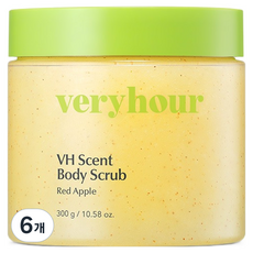 베리아워 비에이치센트 바디 스크럽 레드애플, 300g, 6개