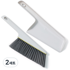 라사노 모래청소 다용도 빗자루 쓰레받이 세트, 2세트, 화이트 2세트, 화이트