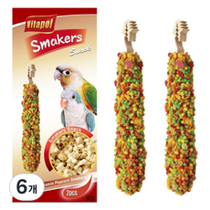 비타폴 조류 팝콘 영양바 간식 zvp-1111 2p, 90g, 6개
