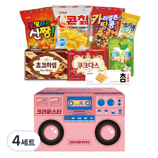 CROWN 皇冠 復古收音機餅乾禮盒組, 4套, 8種