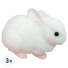 토브라인 집중력향상 말랑말랑 빵떡말랑이 스퀴시 토끼, 3개