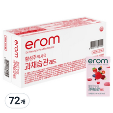 이롬 황성주 박사의 과채습관 레드, 140ml, 72개