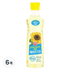 OTTOGI 不倒翁 葵花油, 900ml, 6個