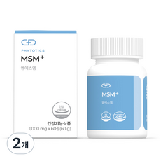 PHYTOTICS 必多提斯 MSM+營養劑, 60顆, 2個, 60顆