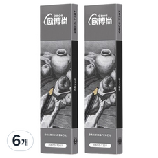 Allode 柔軟專業繪圖鉛筆 TYPE03 12支, 2B, 6個