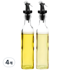 시노글라스 오일병 블랙, 250ml, 4개
