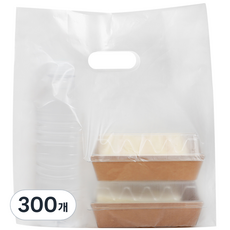 comet 多用途素面HDPE塑膠購物袋 中型, 半透明, 300個