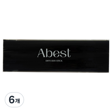 아베스트 디퓨저 섬유스틱 20cm, 블랙, 6개, 20개입