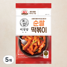 즐거운동행 미정당 순쌀떡볶이, 401.2g, 5개