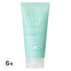 로더렛 컬러핏 파우더리 브리즈 논워시 헤어팩, 6개, 200ml