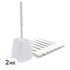 모나코올리브 바비 변기청소솔 + 미세틈청소스틱 7p, 화이트(변기청소솔), 2세트