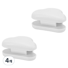 MONACO OLIVE 雲朵夾式牙膏管架, 白色, 4個