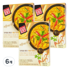 홈쿡 푸팟퐁커리 게살카레 1인분, 160g, 6개