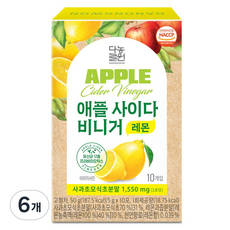 Danongwon 蘋果醋 檸檬口味 10入, 6個, 50g