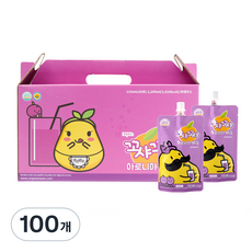 꼬샤꼬샤 아로니아배즙 스파우트빨대형, 110ml, 100개