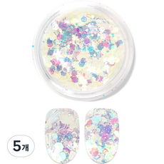 Jello Jello 自體發光亮片指甲亮片, GL036 夜光, 5個