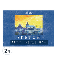 藝術王子 素描無線素描本 190g S06, A4, 2個, 25張