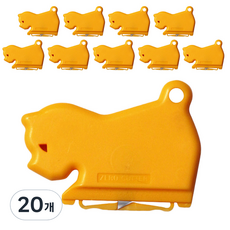 제로커터 강아지 스크랩 안전 커터, 오렌지, 20개