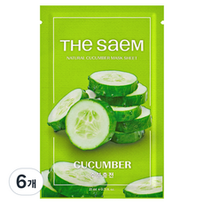 더샘 오이 마스크 시트, 1개입, 6개