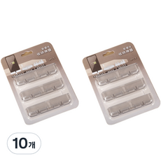 Beurrureikeu 桌面電線整理固定器, 10個, 黑色