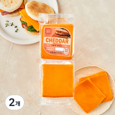 오라라이프 마일드 체다 슬라이스 트윈팩, 680g, 2개, 1개입