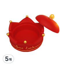 皇冠圓形菸灰缸 YT-RA077, 紅色, 5個